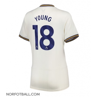 Billige Fotballdrakt Everton Ashley Young #18 Replika Tredjedrakt Dame 2024-25 Kortermet